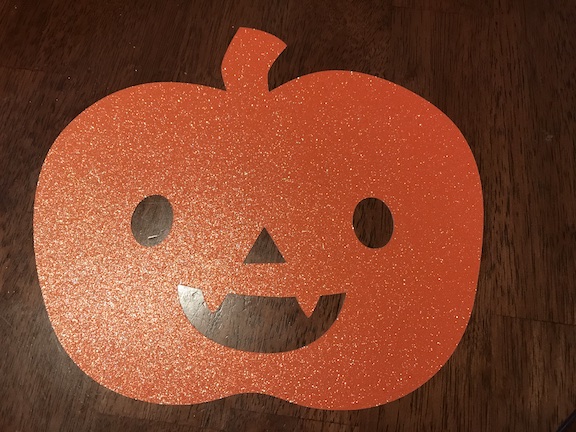 Glitter Pumpkin for the Halloween Party Game