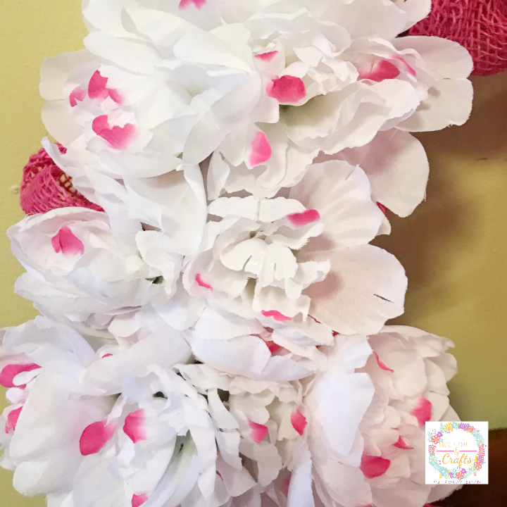 Dollar Tree Spring Wreath (Pretty in Pink)