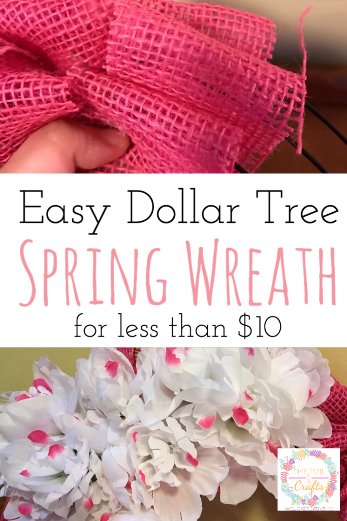 Easy Dollar Tree Spring Wreath for less than $10