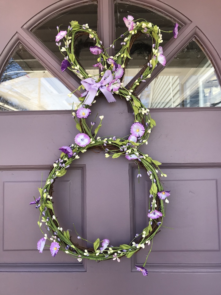 DIY Bunny Wreath