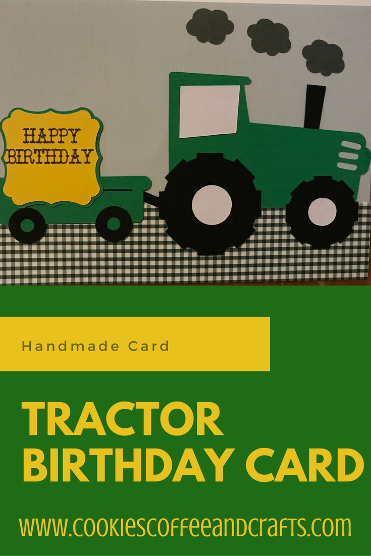 Handmade Tractor Birthday Card