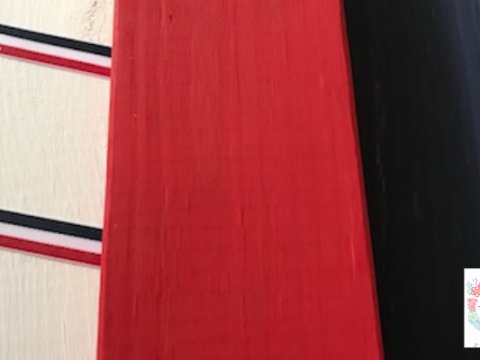 2x4 Painted Red, White and Blue