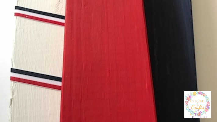 2x4 Painted Red, White and Blue