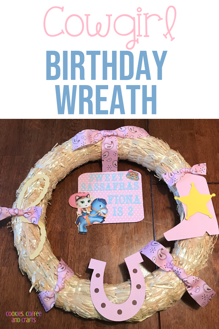 Cowgirl Birthday Wreath