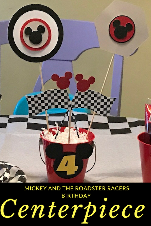 Mickey and the Roadster Racers Birthday Centerpiece
