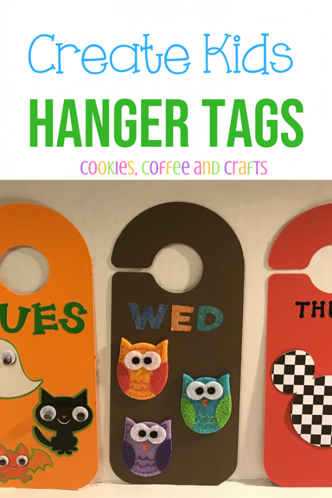 Make getting ready for school easy with these hanger tags. Have fun creating and decorating the tags and then use them to organize the kids clothes for the week. #backtoschool #backtoschoolthoughts #school #firstdayofschool #organization #Organized #organize #simplify #Organizecloset #DIY #Kids #KidsCrafts