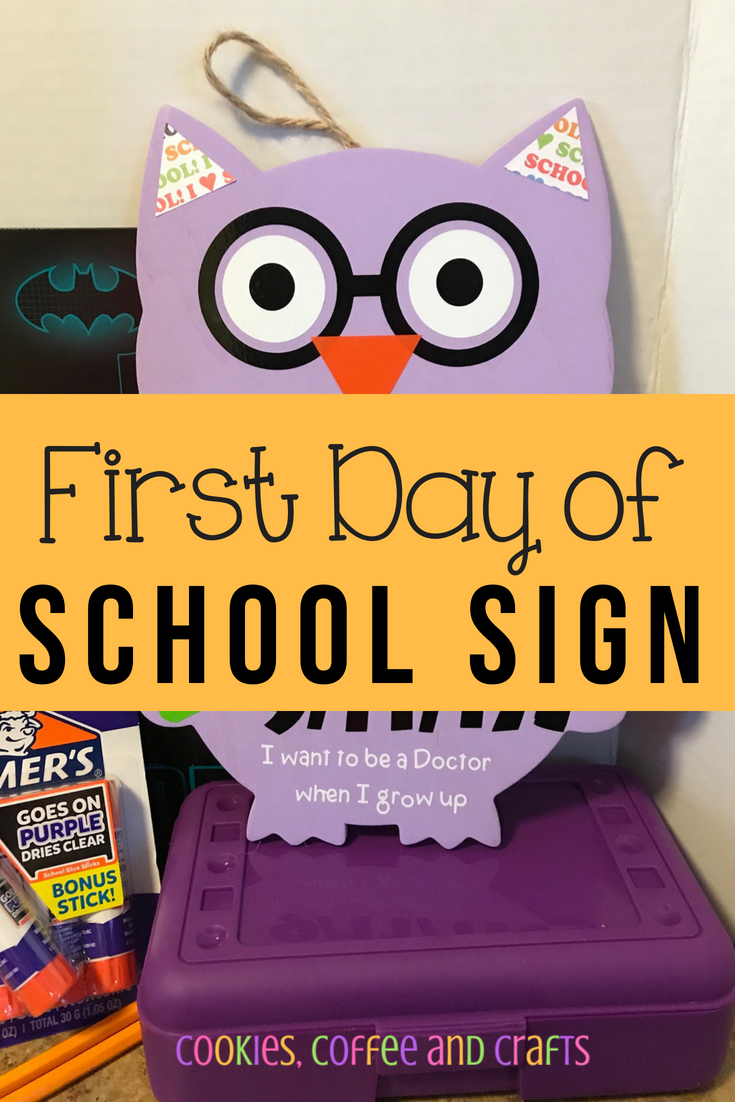 First Day of School Sign