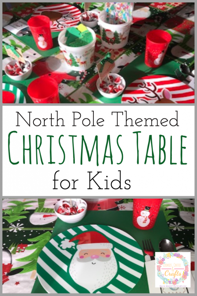 North Pole Themed Christmas Table for Kids