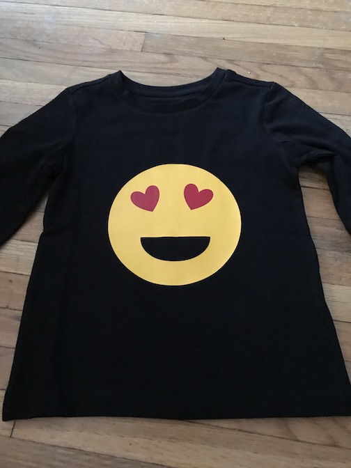 Emoji Valentine’s Day Shirt Made with the Cricut EasyPress