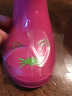 How to make fun Kitty Rain Boots using the Cricut and Vinyl