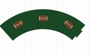 Super Bowl Cupcake Wrapper