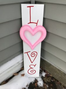 Upcycled Love Sign