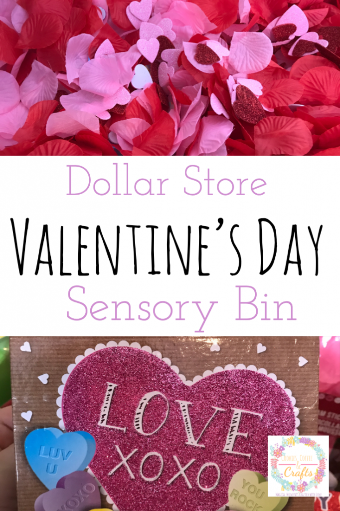 Dollar Store Valentine's Day Sensory Bin