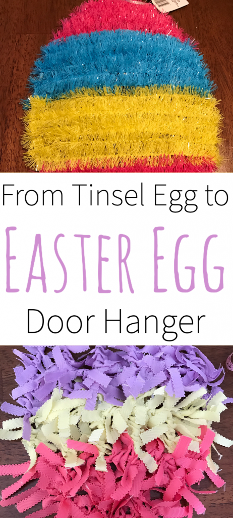 From Tinsel Egg to Easter egg Door Hanger