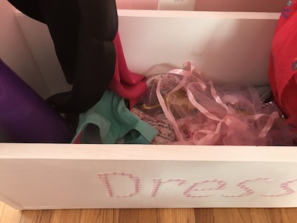 DIY Dress Up Storage for your  child's room.  Learn how to build this for your little one  to have dress up storage. 