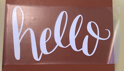 Using your Cricut Maker and vinyl create a fall porch sign to welcome everyone to your home and to celebrate fall 