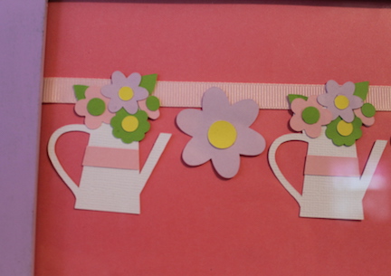 Add spring charm to your home with this spring banner in a picture frame using your Cricut Maker 