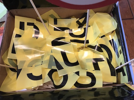 I cut about 2 inch rectangles and added them to the top of the box. 