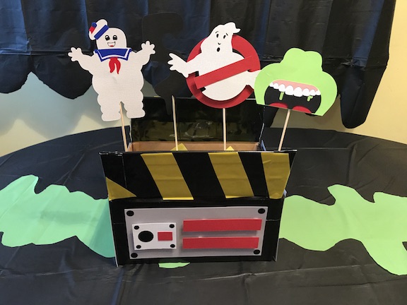 Learn how to create a Ghostbuster Centerpiece using a box.
