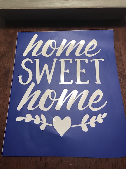 Create and design your own home sweet home farmhouse sign by making a stencil on your Cricut Maker and painting the design onto the wood. Distress the sign and give it a classic farmhouse sign look 