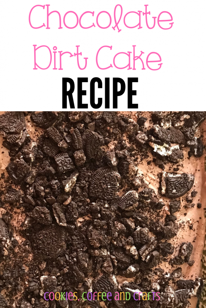 Chocolate dirt cake is an easy no bake recipe and perfect for parties. This is a chocolate lovers delight. Add fun gummy worms for kids. #Recipe #DirtCake #ChocolateDirtCake #NoBake