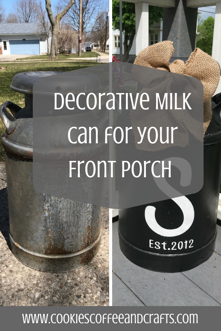 Decorative Milk Can for Your  Front Porch