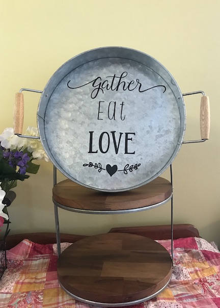 DIY Farmhouse Tray from the Dollar Store