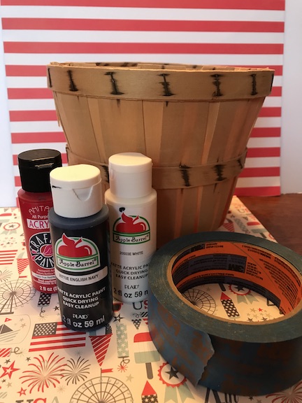 Let's create a patriotic basket for the porch or table decor. Learn how to make the perfect centerpiece or porch decor for the 4th of July.