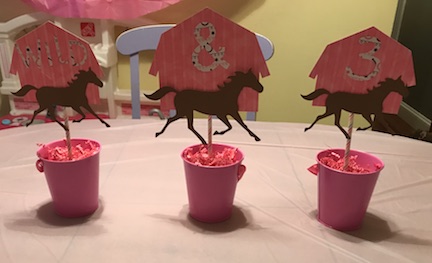 Create a wild & three horse themed birthday party for your little girl. Learn how to create all your party display and create beautiful decorations 