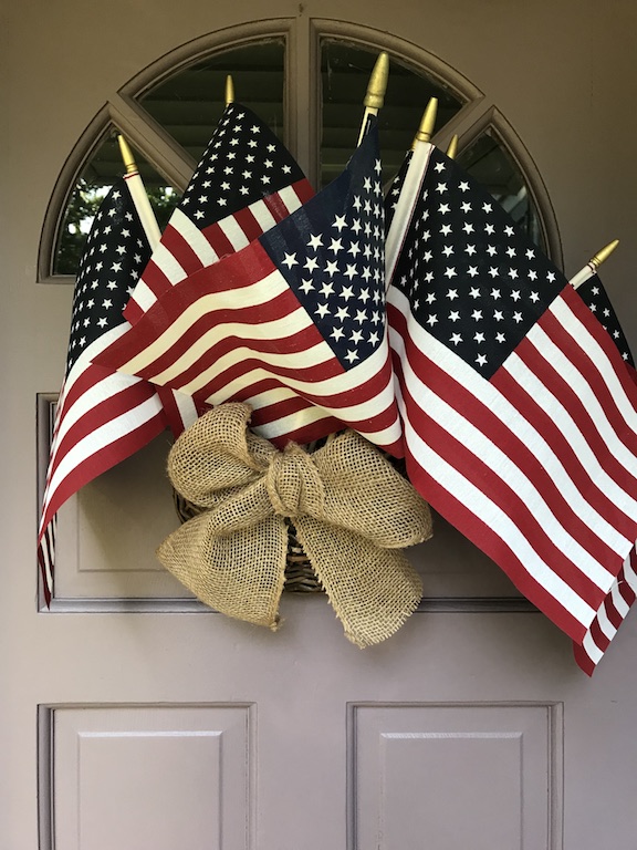 Easy American Flag Door Decor