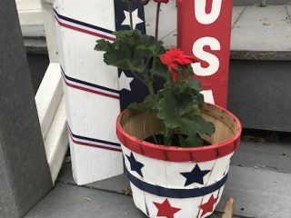 Let's create a patriotic basket for the porch or table decor. Learn how to make the perfect centerpiece or porch decor for the 4th of July.
