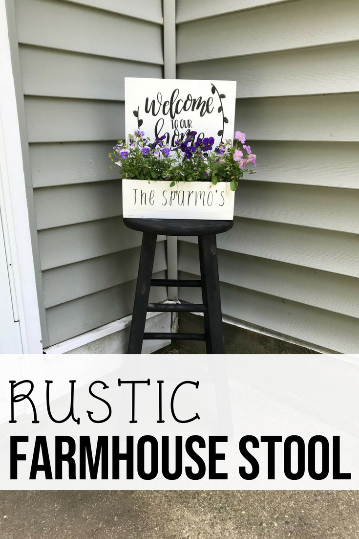 Rustic Farmhouse Stool