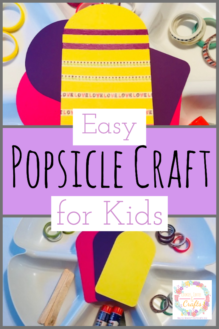 Easy Washi Tape Popsicle Craft for Kids