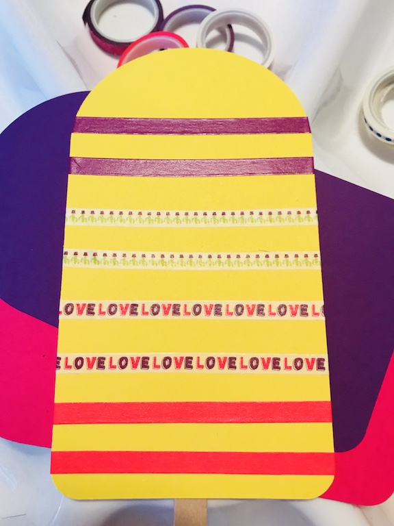 Easy Popsicle Craft with Washi Tape