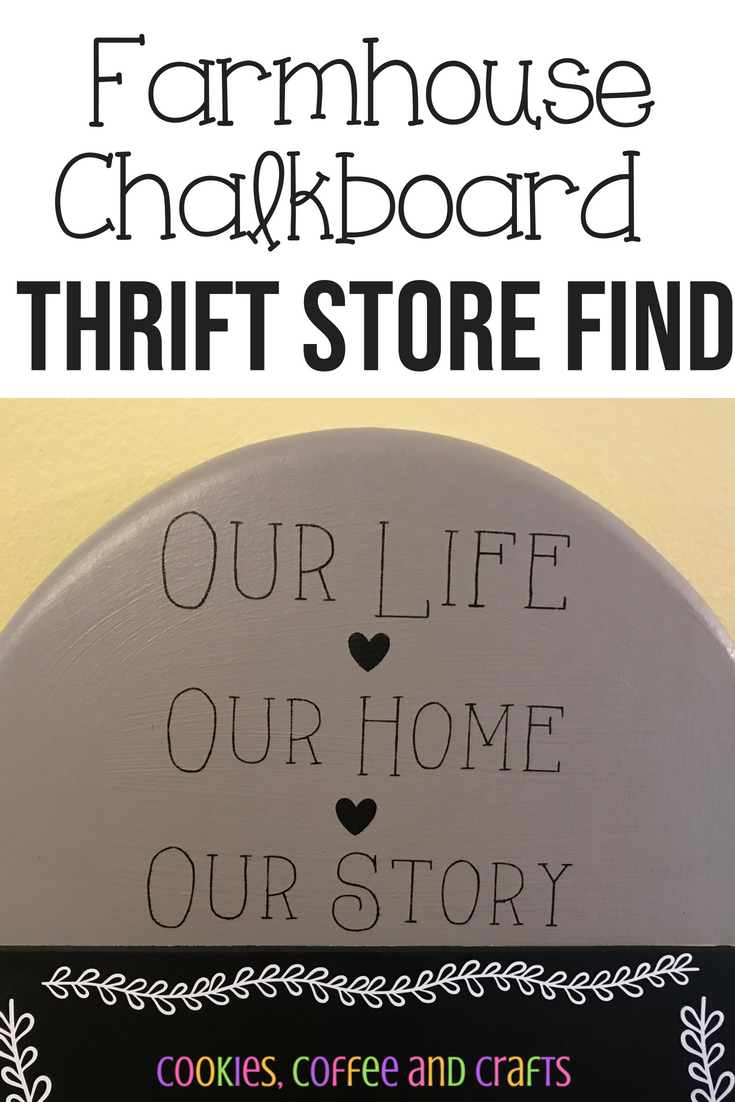 Farmhouse Chalkboard- Thrift Store Upcycle Challenge