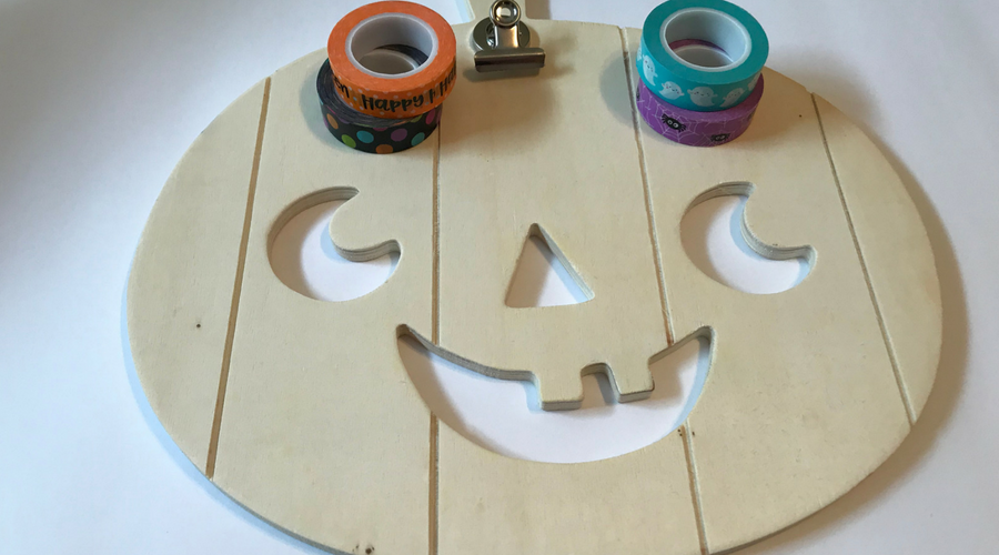 Supplies for Halloween Washi Tape Picture Frame 