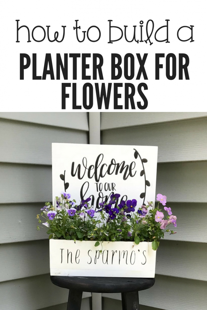 I needed a new planter box for flowers to decorate our home, so I went to the scrap wood pile and created one. #Scrapwood #wood #PlanterBox #CurbAppeal #Flowers