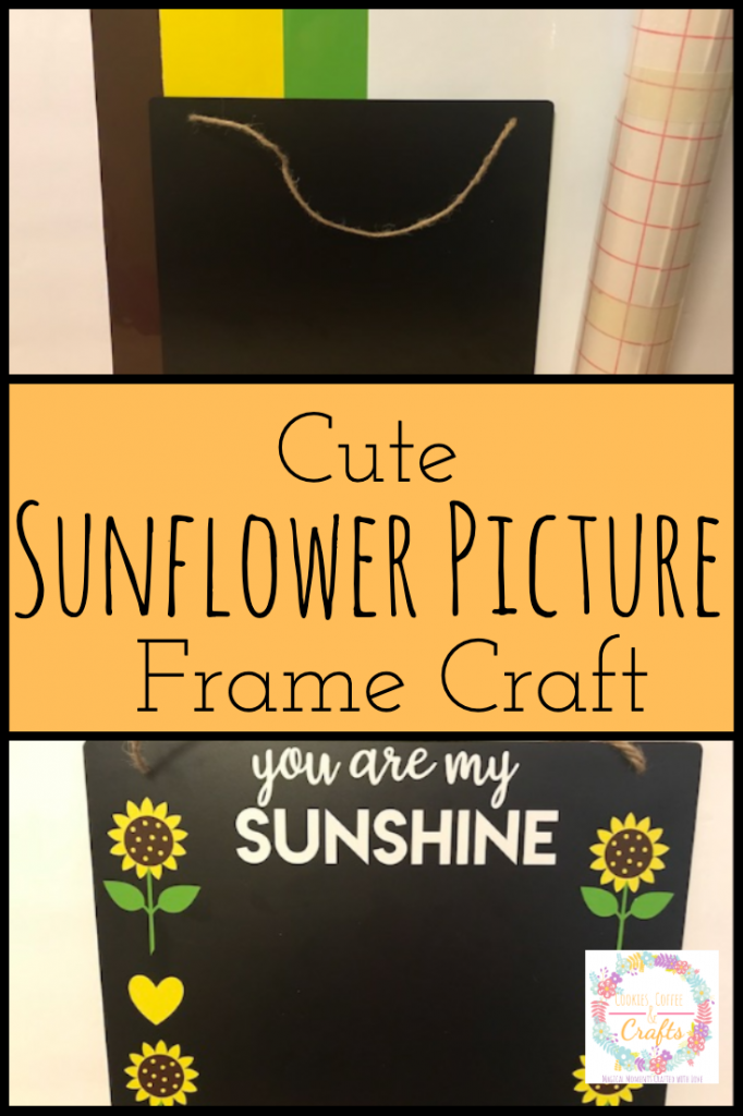 Cute Sunflower Picture Frame Craft