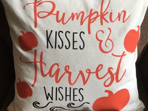 The best thing about owning a Cricut Maker and an EasyPress is creating your own pillows. I'm excited to have my Easypress this year to make some fall pillows using pillow covers and inserts. Follow this tutorial to make your own pumpkin pillow. #CricutMade #CricutEasyPress #Fall #DIY #Fallcrafts #falldecor #pumpkin #pumpkinideas #falldecorating