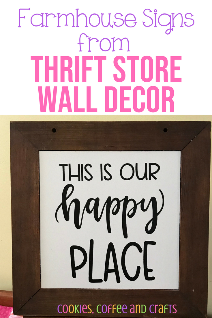 Farmhouse Signs from Thrift Store Wall Decor