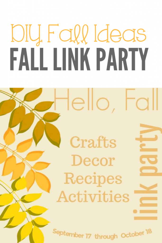 Get ready for fall with these DIY ideas, crafts, recipes, activities and more. #DIY #fall #FallDecorating #FallIdeas #FallDecor #FallLInkParty #Autumn #recipes