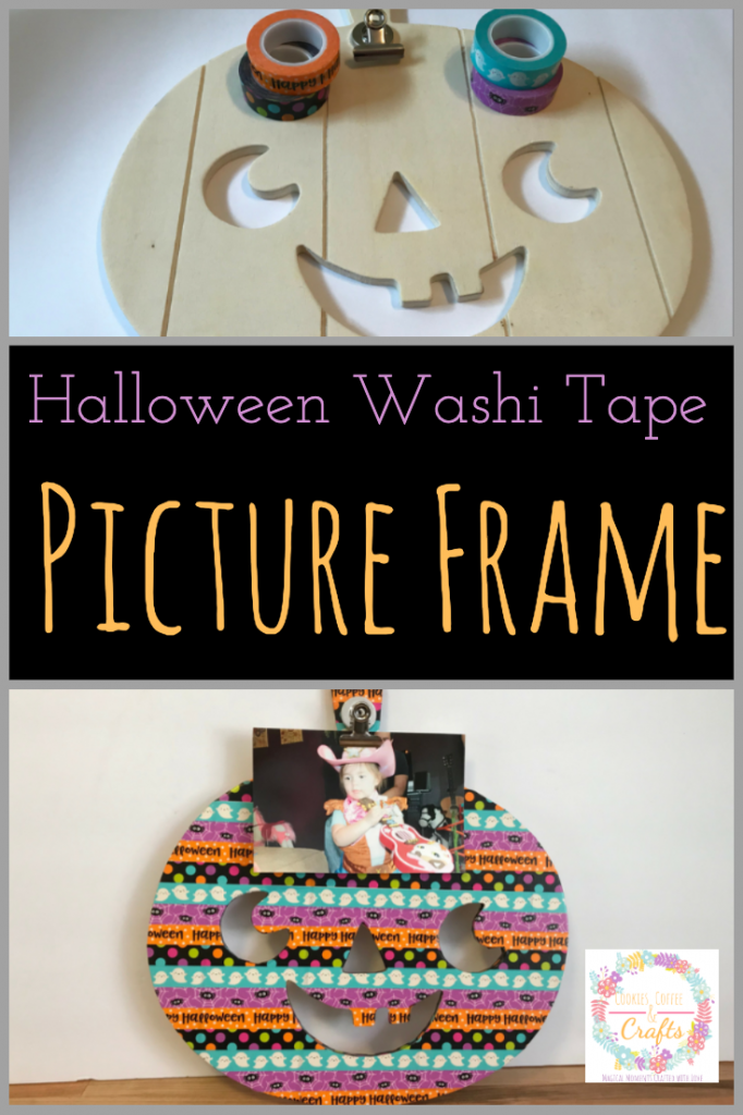 Halloween Washi Tape Picture Frame