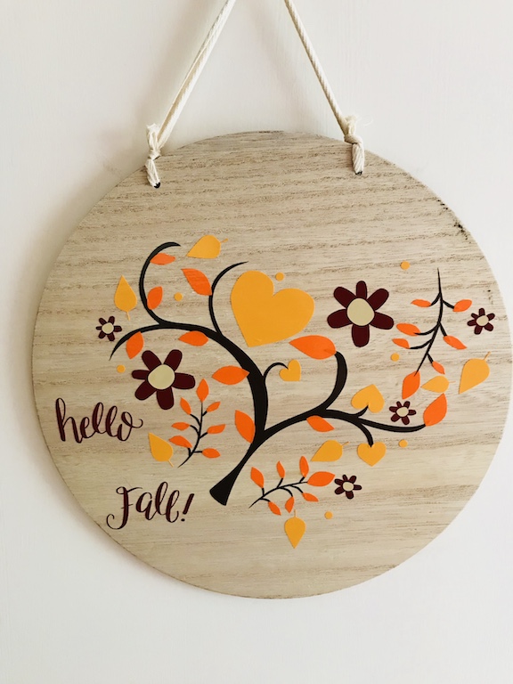 DIY Fall Sign with Cricut