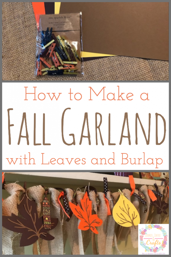 How to Make a Fall Garland with Burlap & Ribbon