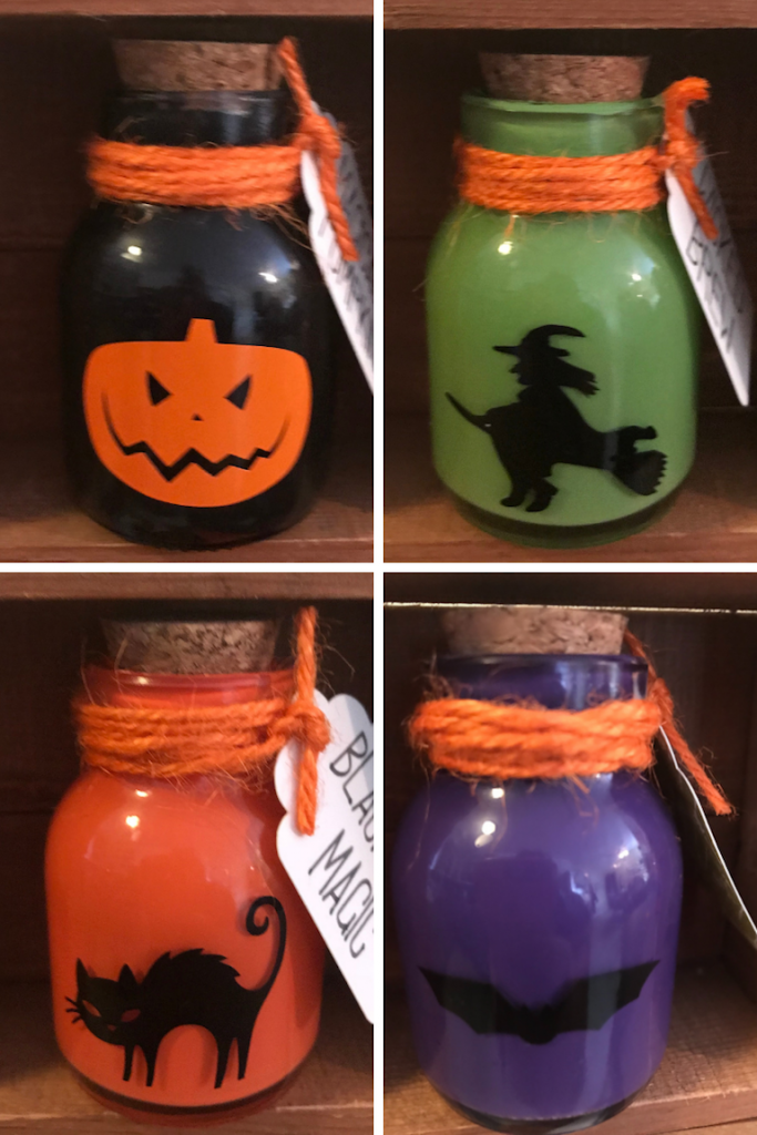 Creating Halloween Decorations with the Cricut and vinyl for Halloween Potion Bottles 