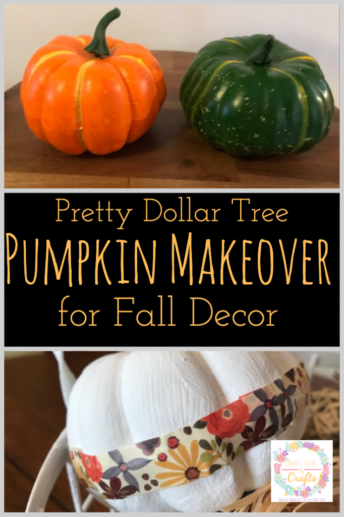 Pretty Dollar Tree Pumpkin Makeover For Fall