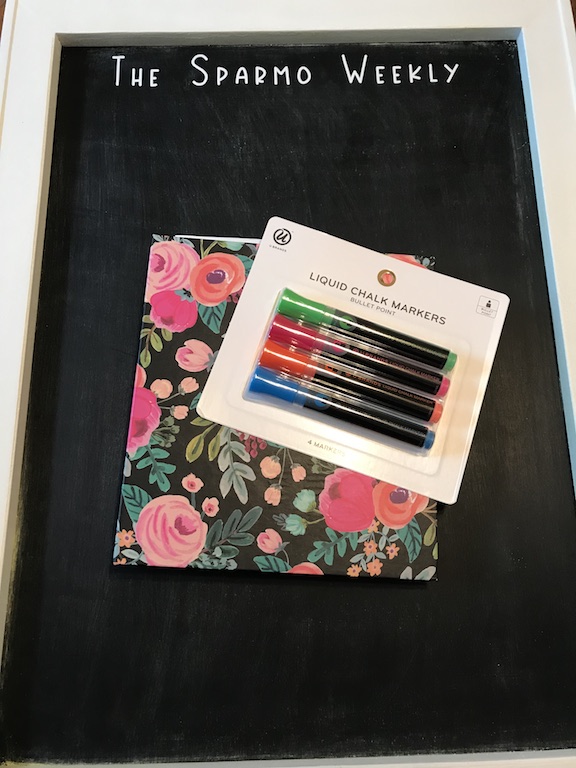 Chalkboard Markers to write our family's weekly plan