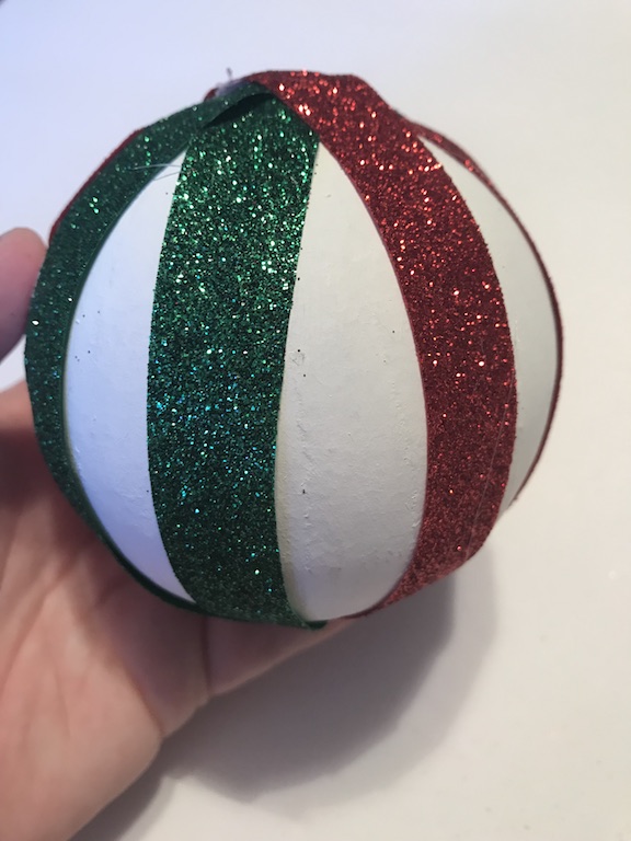 DIY Ribbon Christmas Ornament Craft Idea 