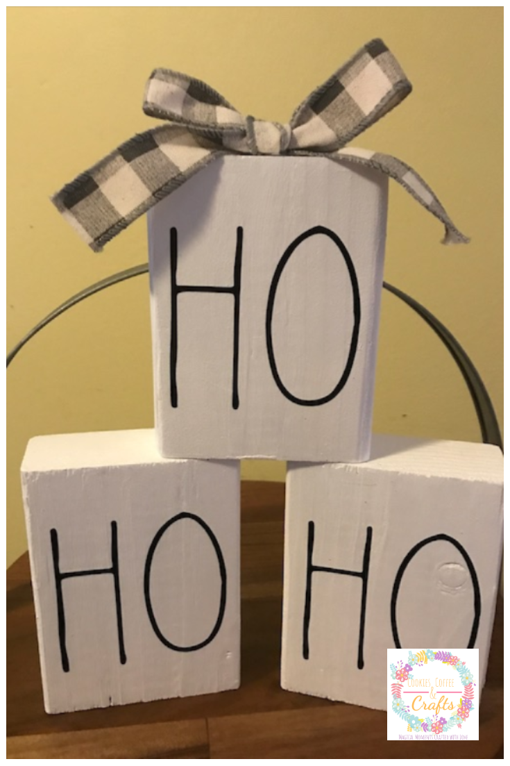 Ho Ho Ho Blocks-Rae Dunn Inspired