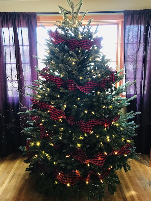 Our beautiful Buffalo Check Chrismtas Tree is filled with memories. Create this special Christmas tree for your family. #BuffaloCheck #ChristmasTree #Christmas #MerryChrismtas #ChristmasDecor 